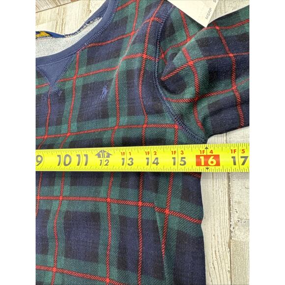 Polo Ralph Lauren Girls XL (16) Tartan Plaid Tulle Ruffle Sweater Dress New - Picture 7 of 10